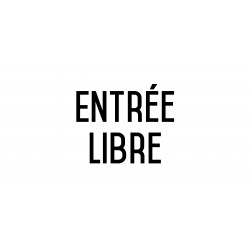 Autocollant vinyl - Entrée libre  - L.200 x H.100 mm